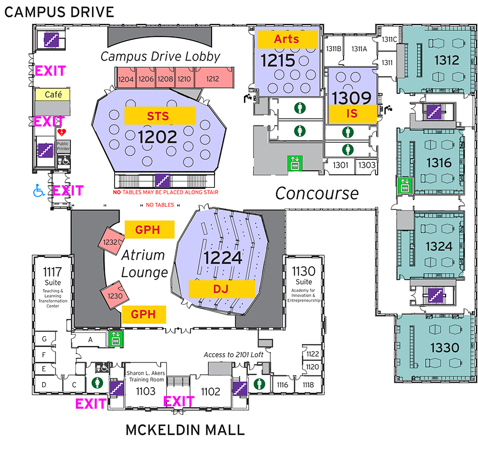 first floor map of ESJ