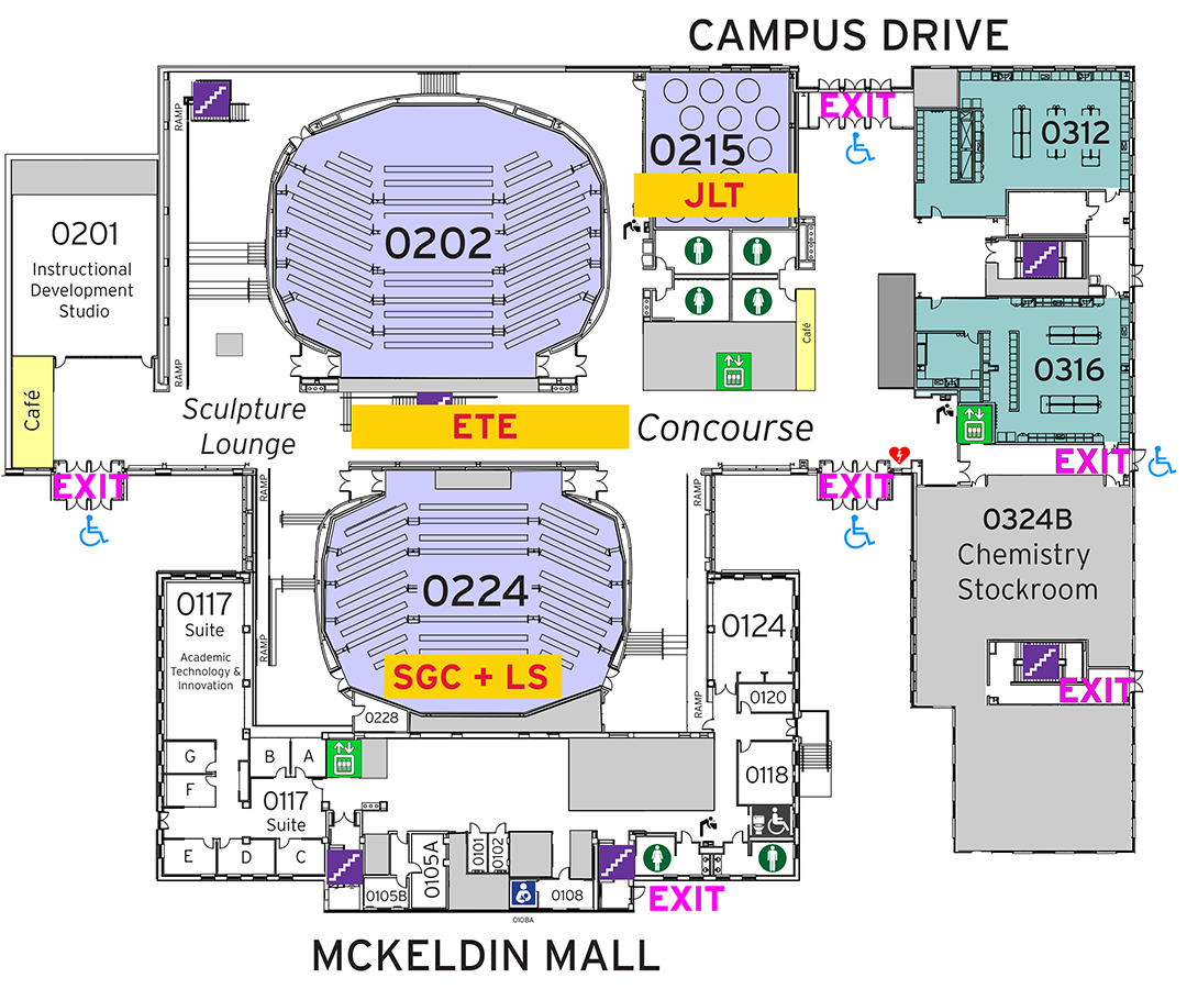 ground level map of ESJ