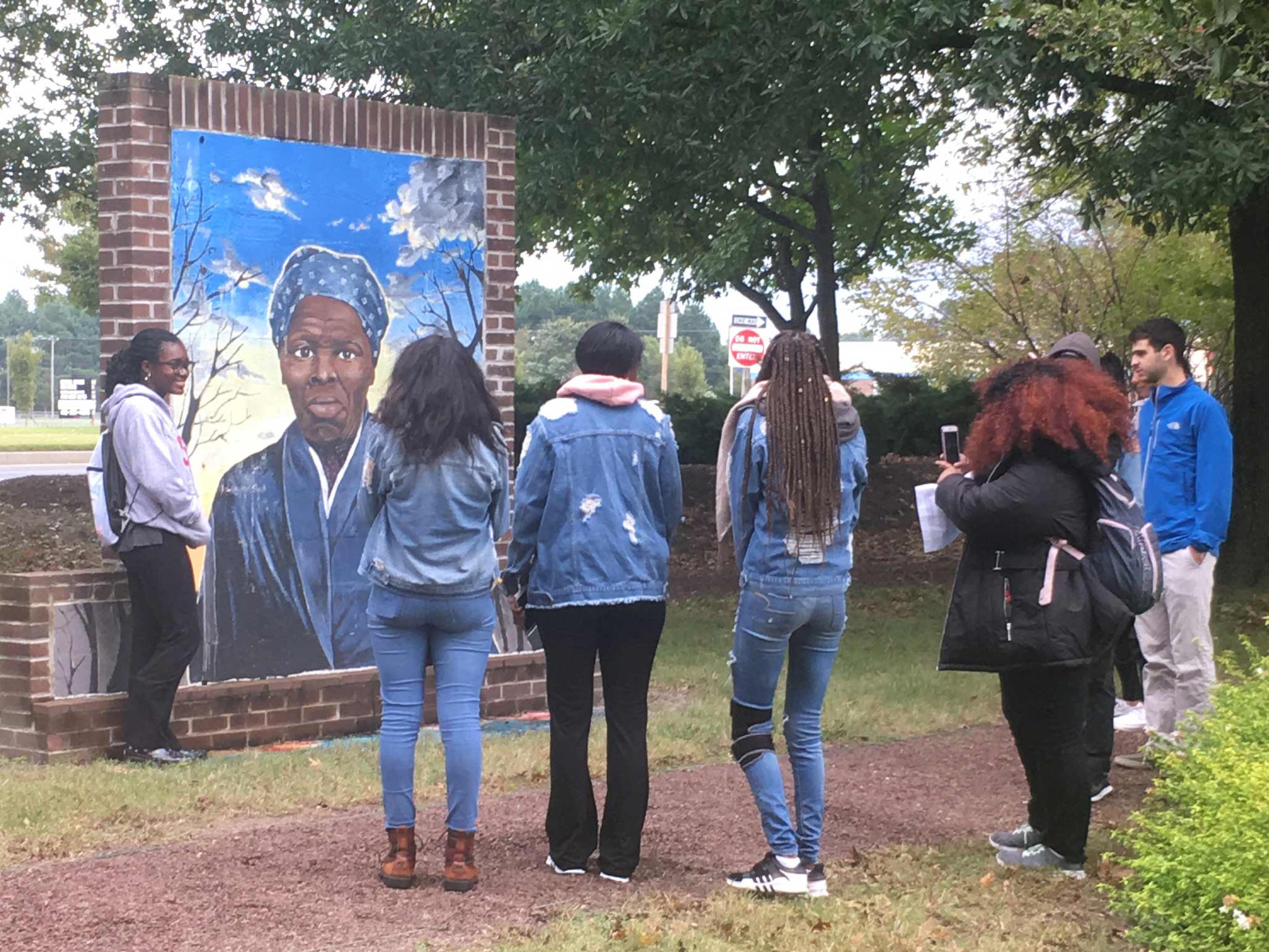 Students at first theme excursion to the Harriet Tubman Byway