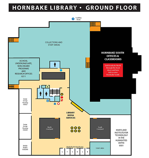 hornbake library ground floor map