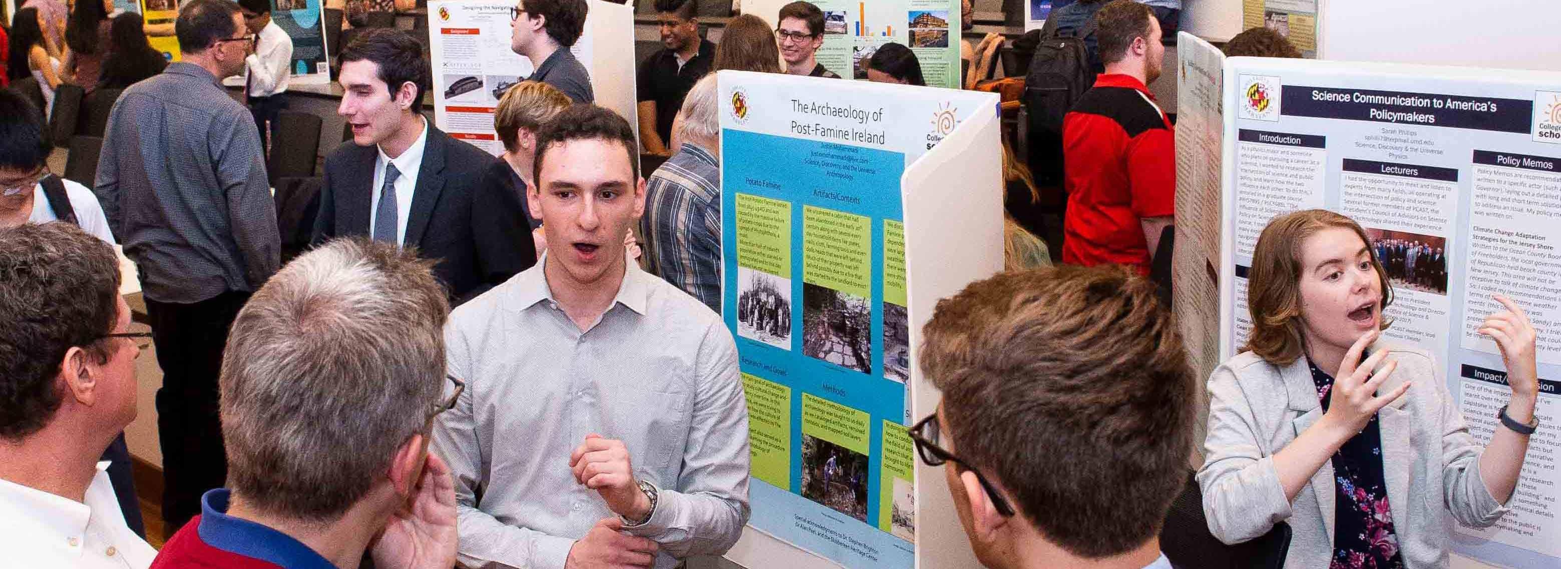 Students present at Academic Showcase