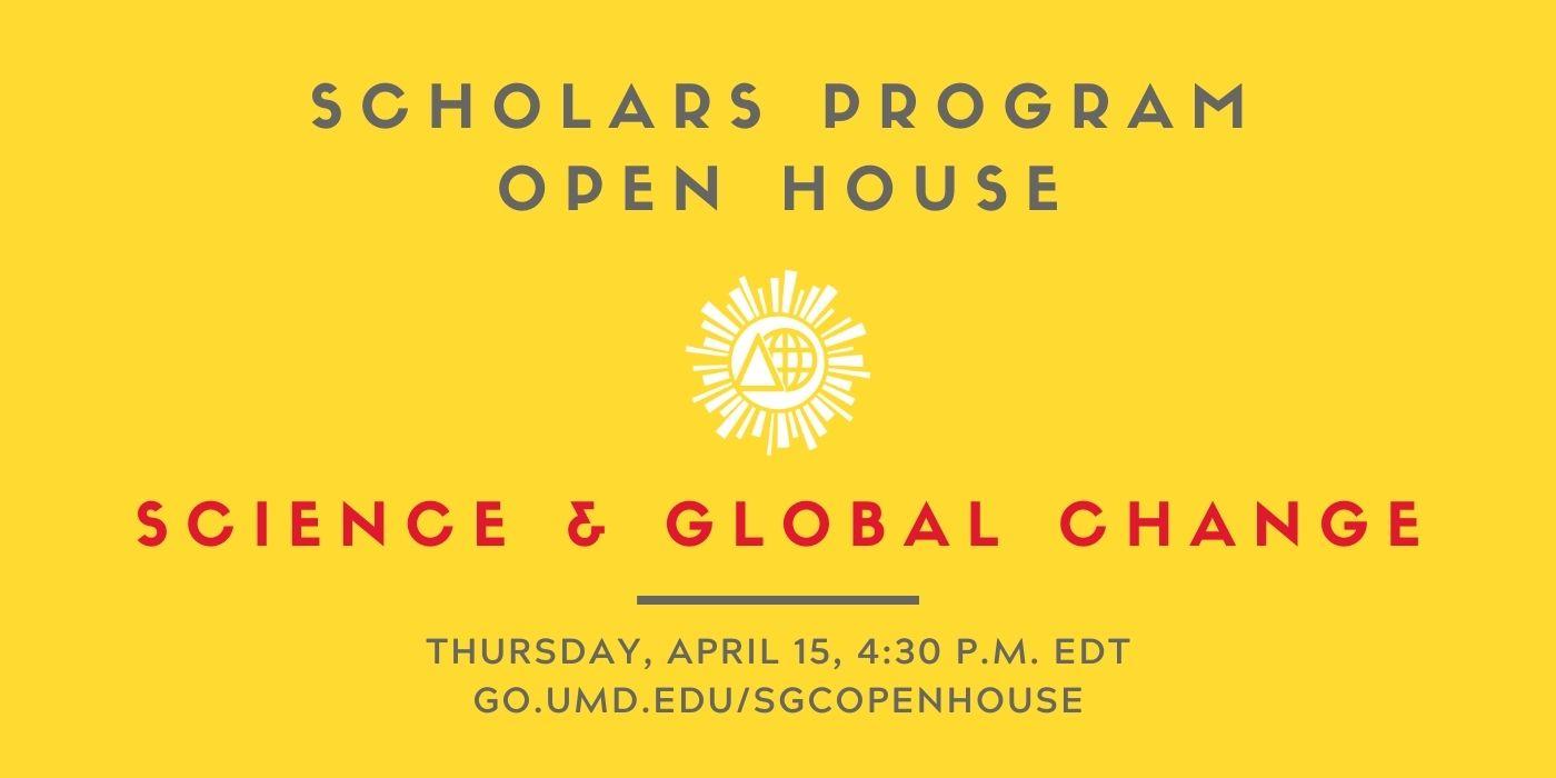 SGC Open House on Thursday, April 15 at 4:30 p.m. EDT