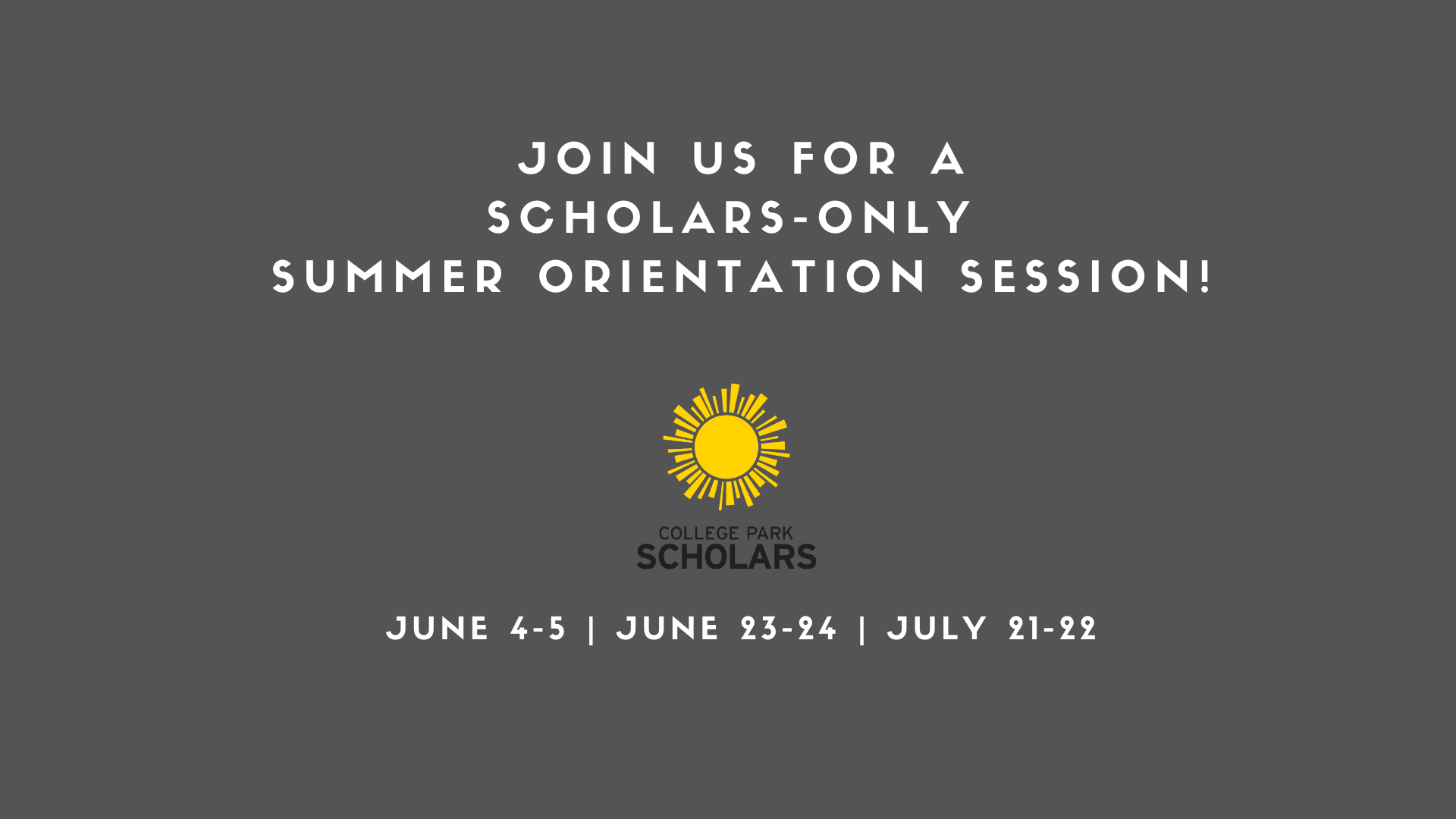 summer orientation