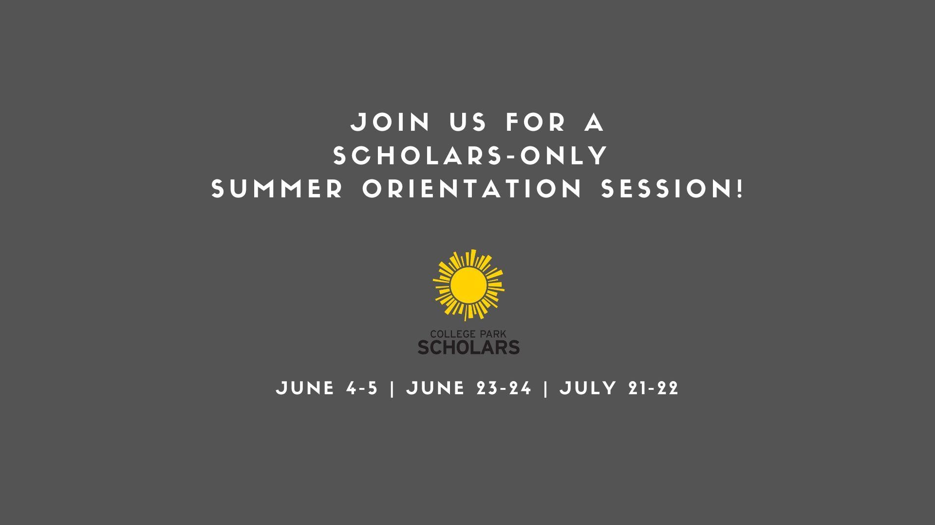 summer orientation